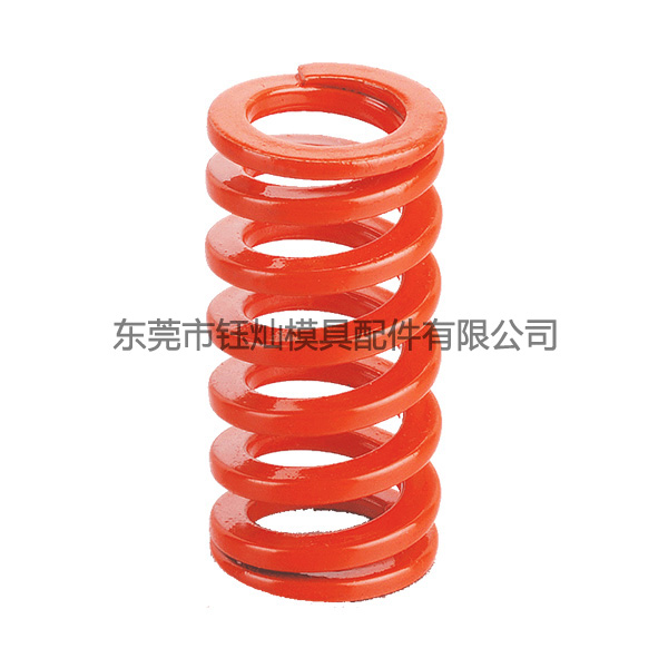 高端國產(chǎn)合金鋼扁線橙色壓縮彈簧CSWS
